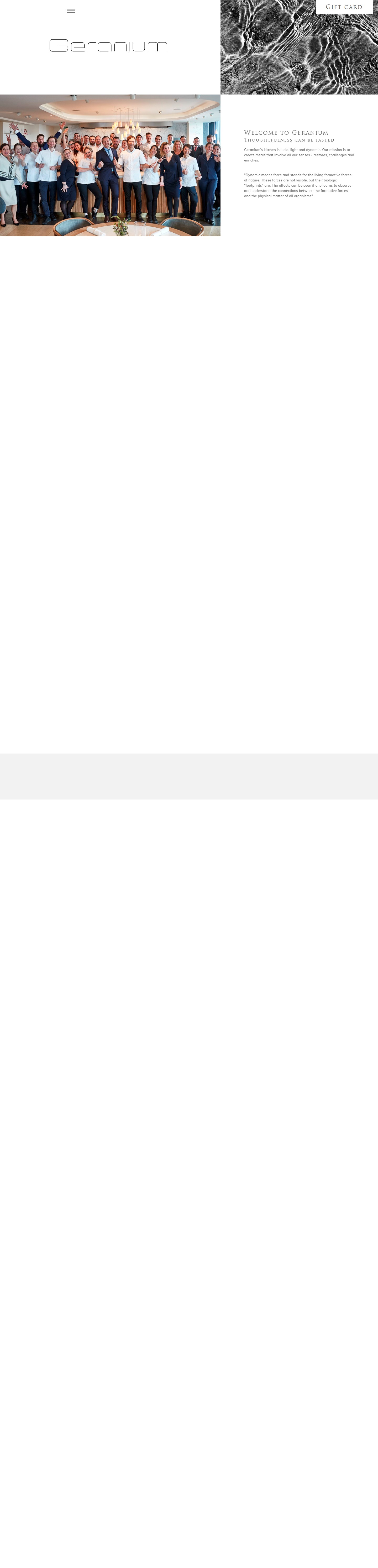 Geranium — Fine Dining